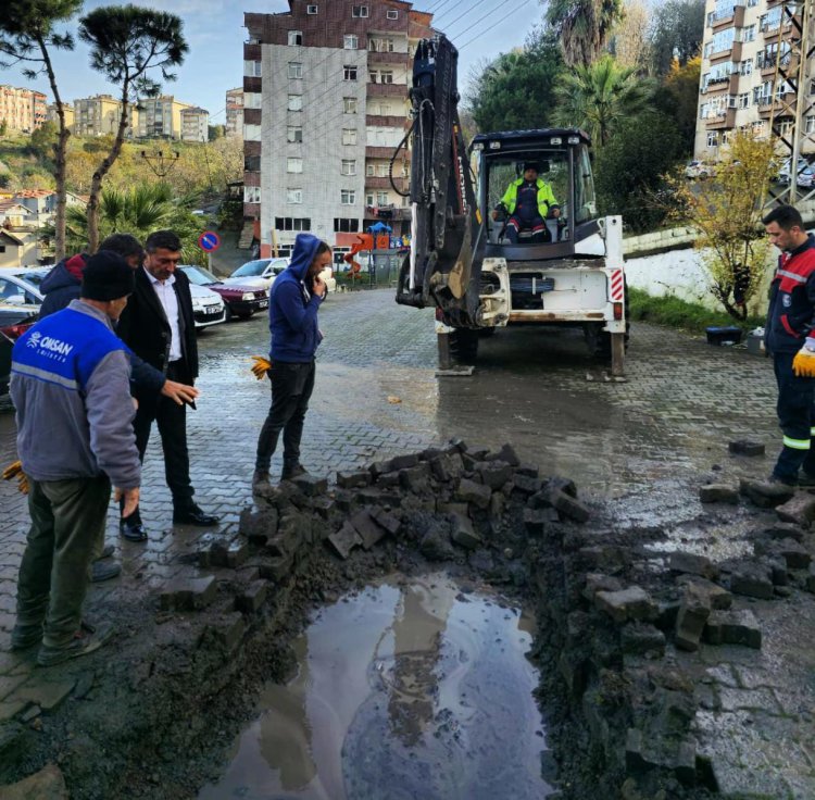 BAŞKAN SEMİZ ÇALIŞMALARI YAKINDAN TAKİP EDİYOR..