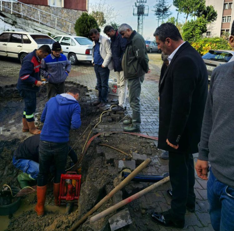 BAŞKAN SEMİZ ÇALIŞMALARI YAKINDAN TAKİP EDİYOR..