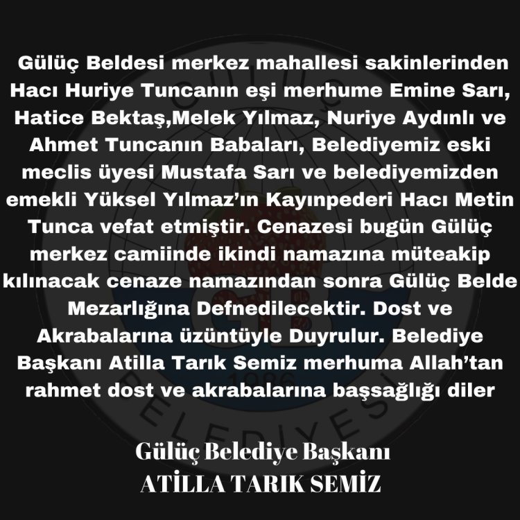 VEFAT HABERİ