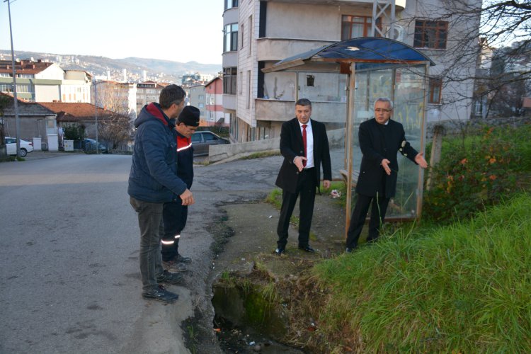 BAŞKAN SEMİZ SAHADA İNCELEMELERDE BULUNDU...