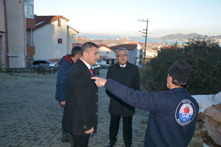 BAŞKAN SEMİZ SAHADA İNCELEMELERDE BULUNDU...