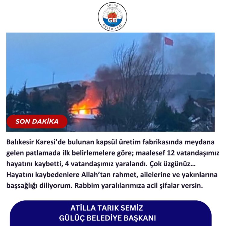 BALIKESİR KARESİ MÜHİMMAT DEPOSUNDA PATLAMA!