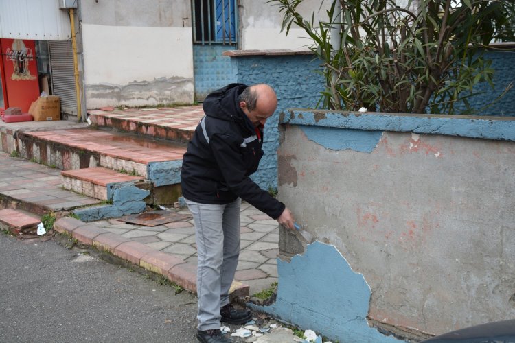 "Gülüç Site Cami Çevresinde Bakım Onarım  Çalışmaları Başladı"