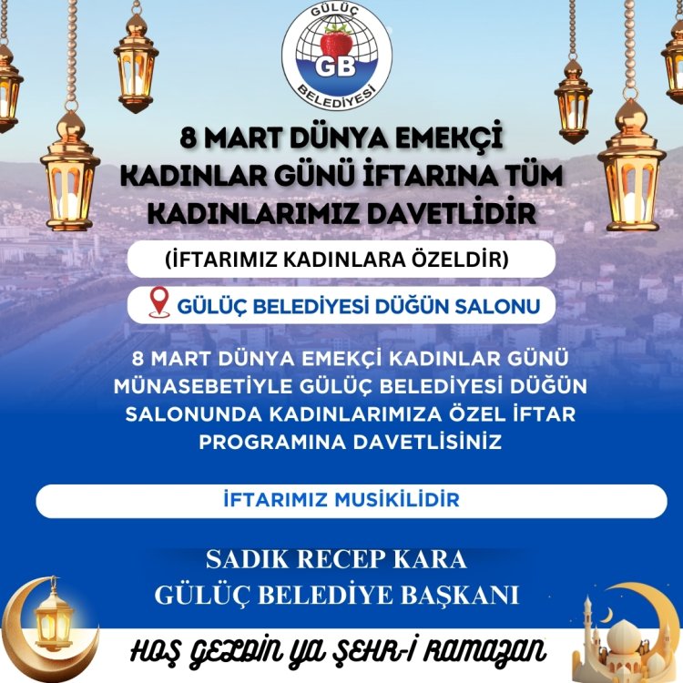 İFTARA DAVET...